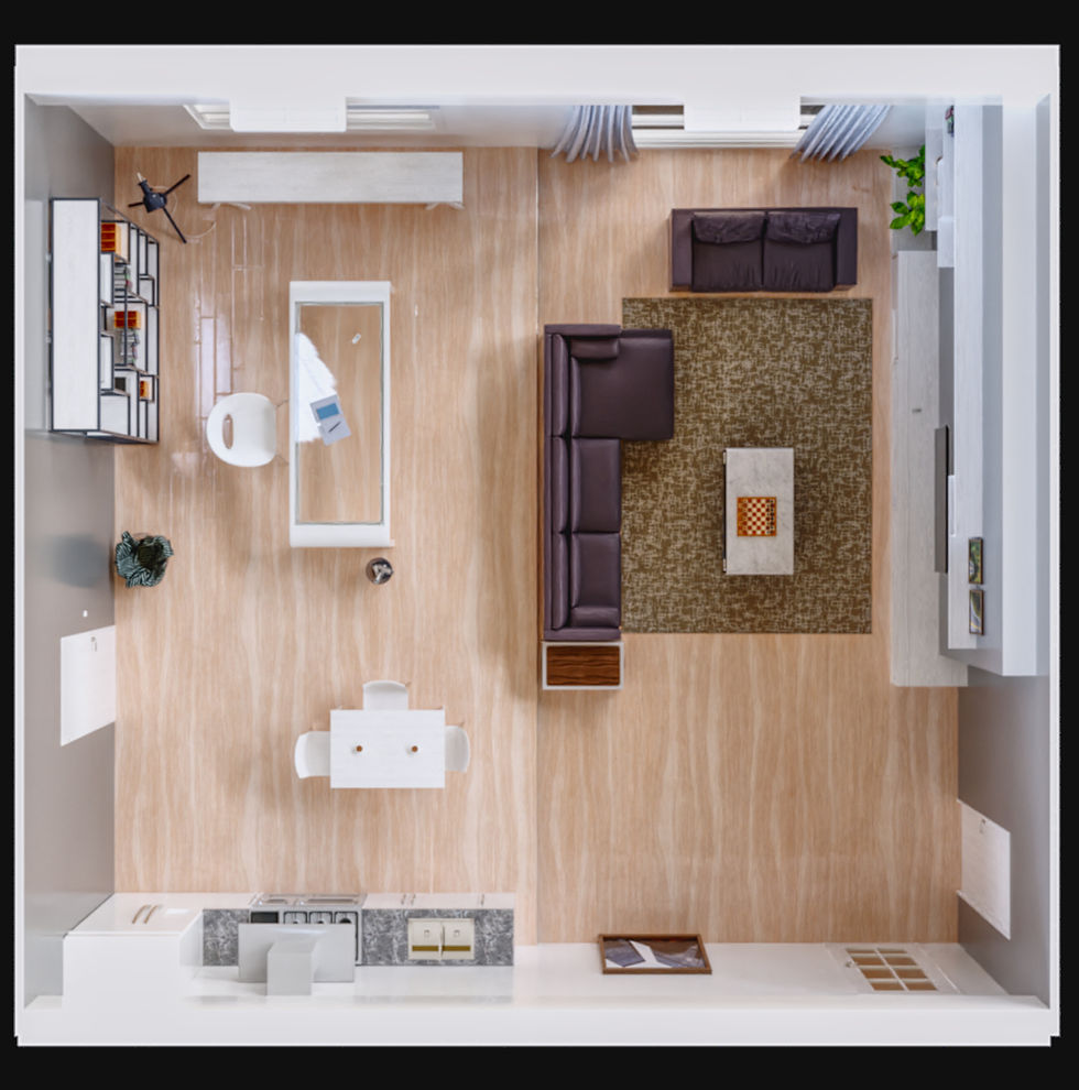 Thumbnail: Industrial Bachelor Apartment