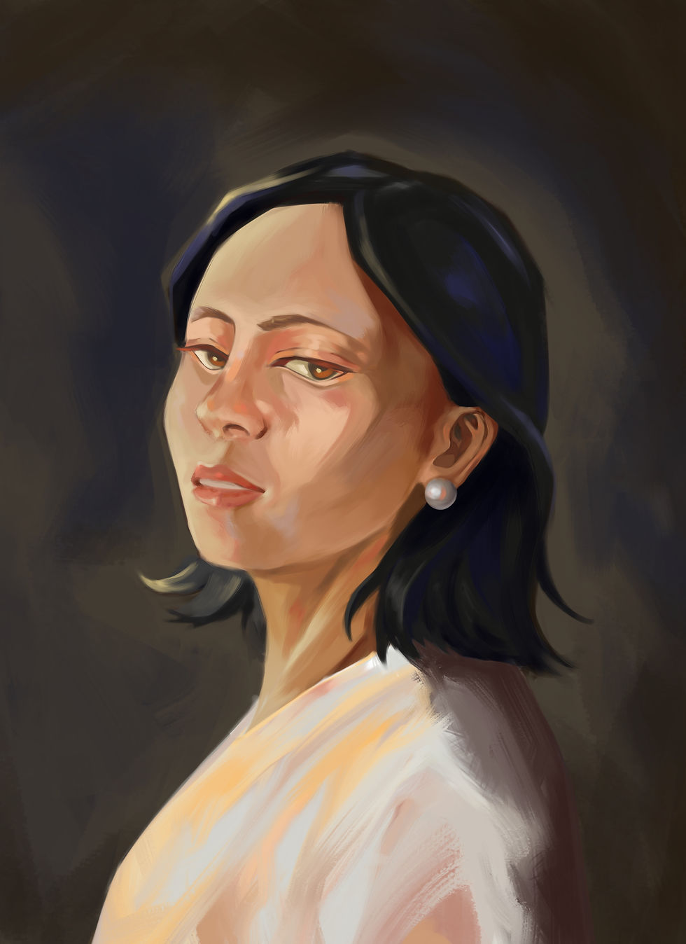 Mother With a Pearl Earring - Amy Z