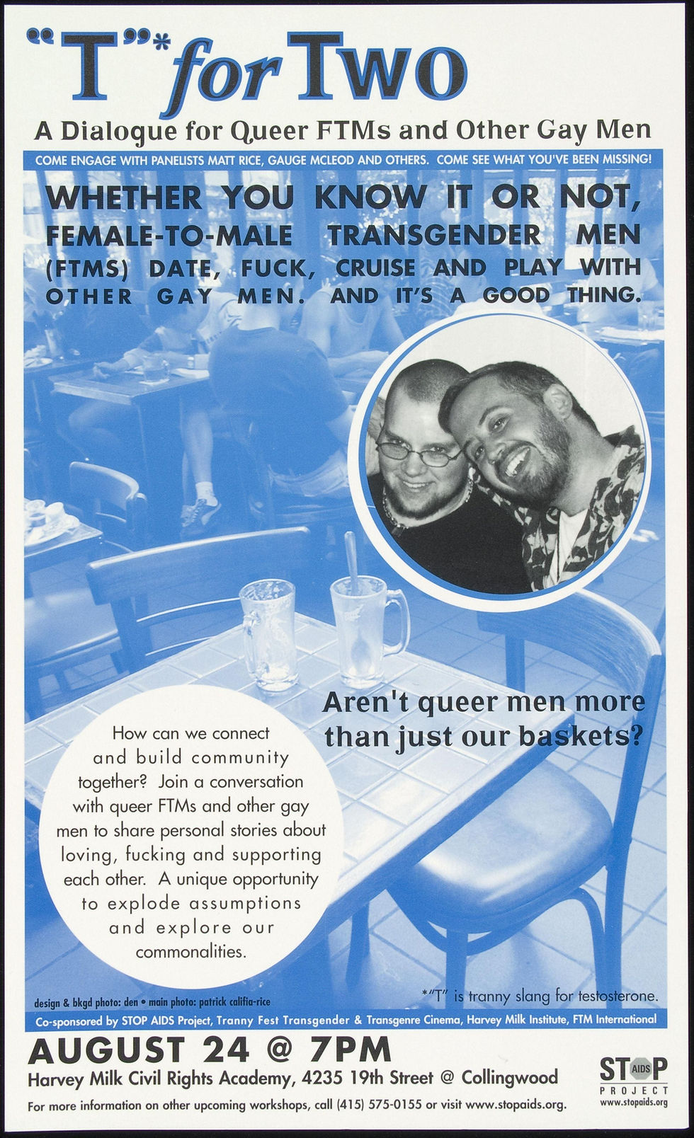 "T" for Two - A Dialogue for Queer FTMs and Other Gay Men poster (2000)