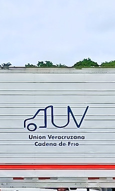 Camion de transporte de cadena en frio
