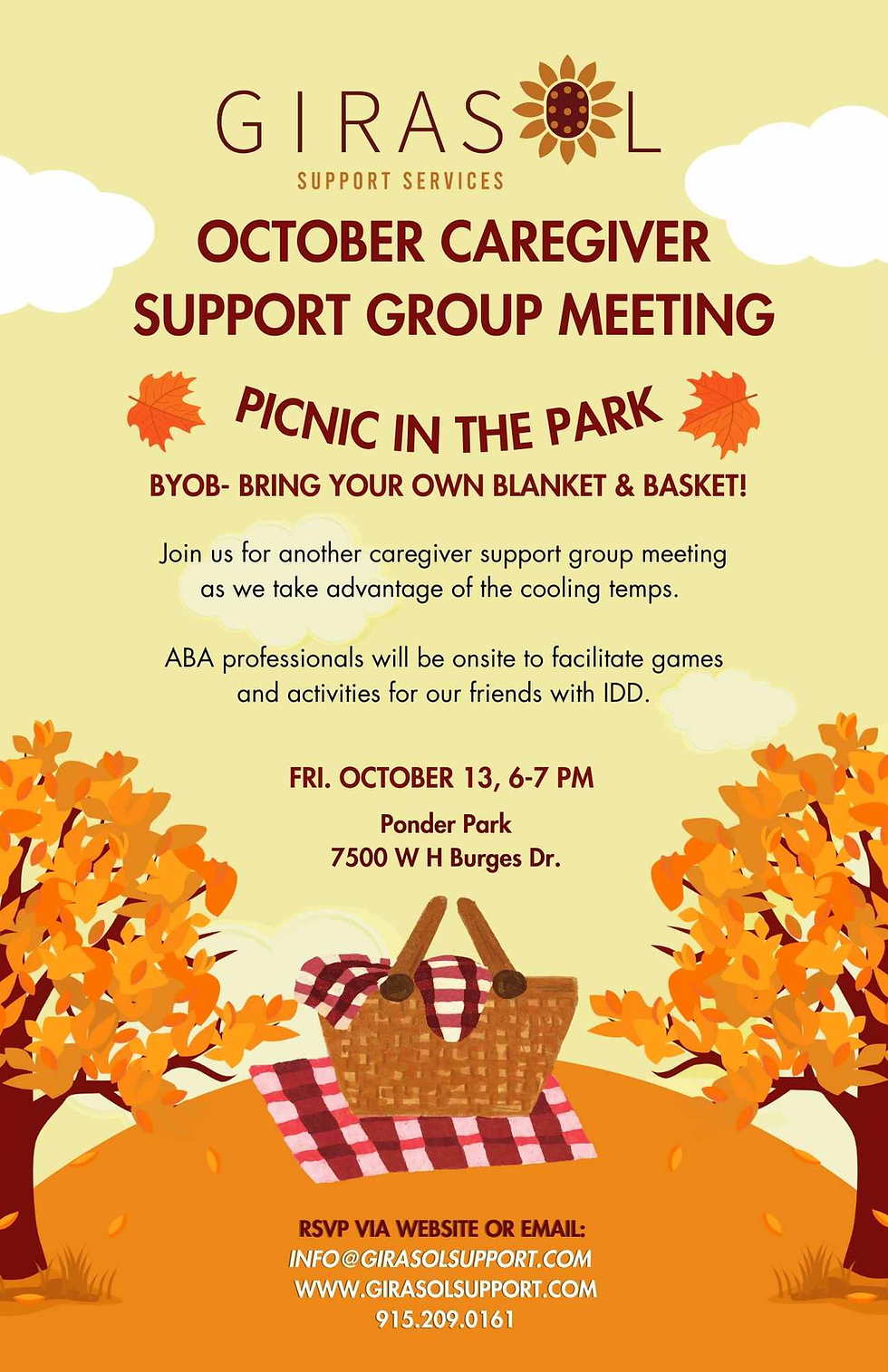 October Caregiver Support Group 
