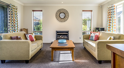 Living room in modern apartment