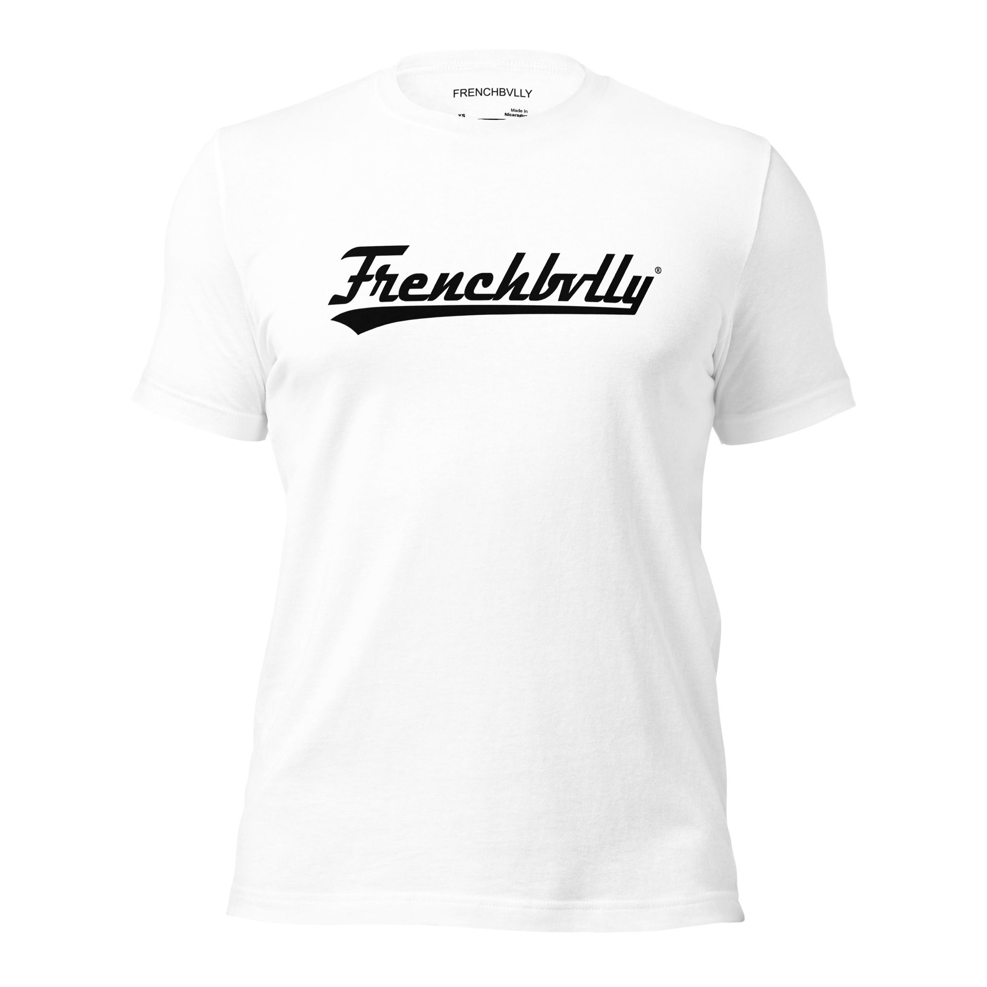 (Unisex) Frenchbvlly 2026 White and Black Athletic t-shirt
