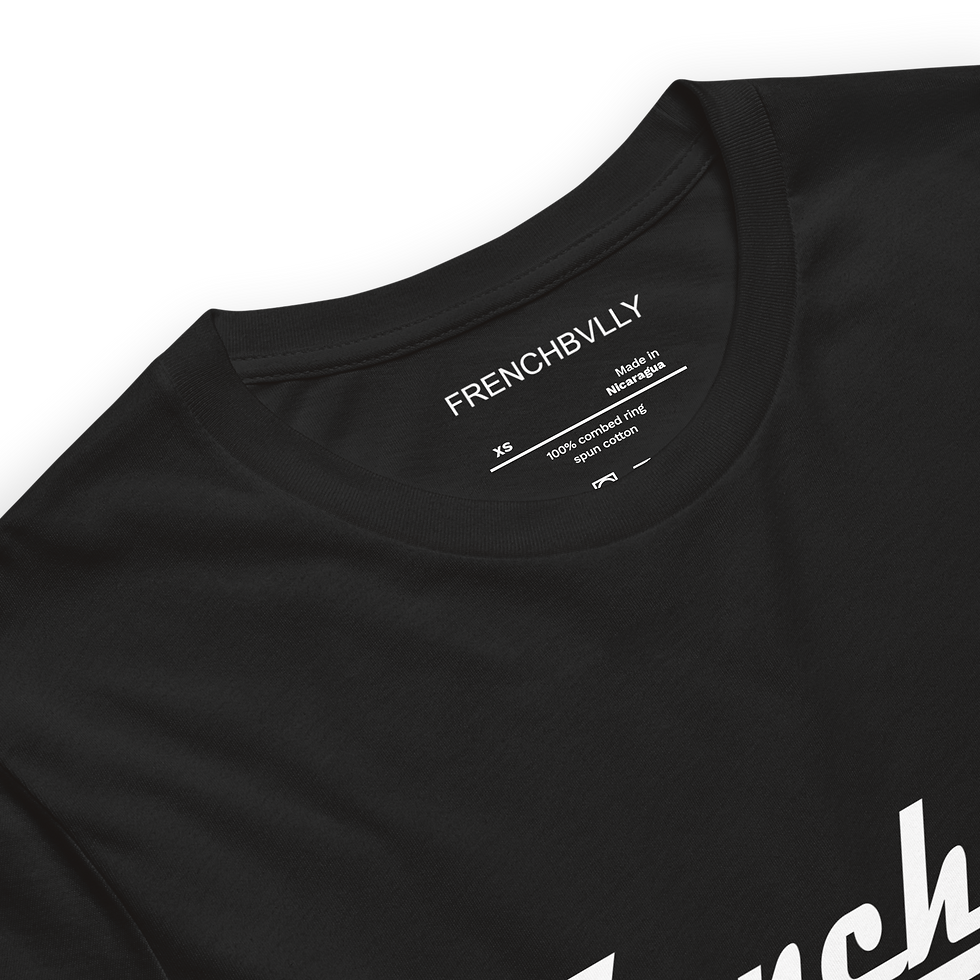 Thumbnail: (Unisex) Frenchbvlly 2026 Black and White Athletic t-shirt