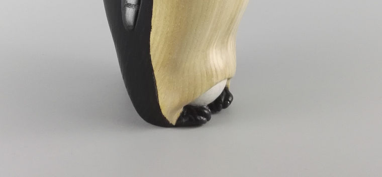 Emperor Penguin Wood Carving