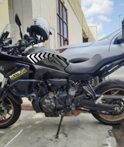 תמונת אופנוע ממותג יחידת מגן שדרות