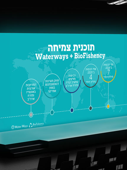 טיימליין במצגת משקיעים מעוצבת מוקרן של מסך ענק באולם כנסים