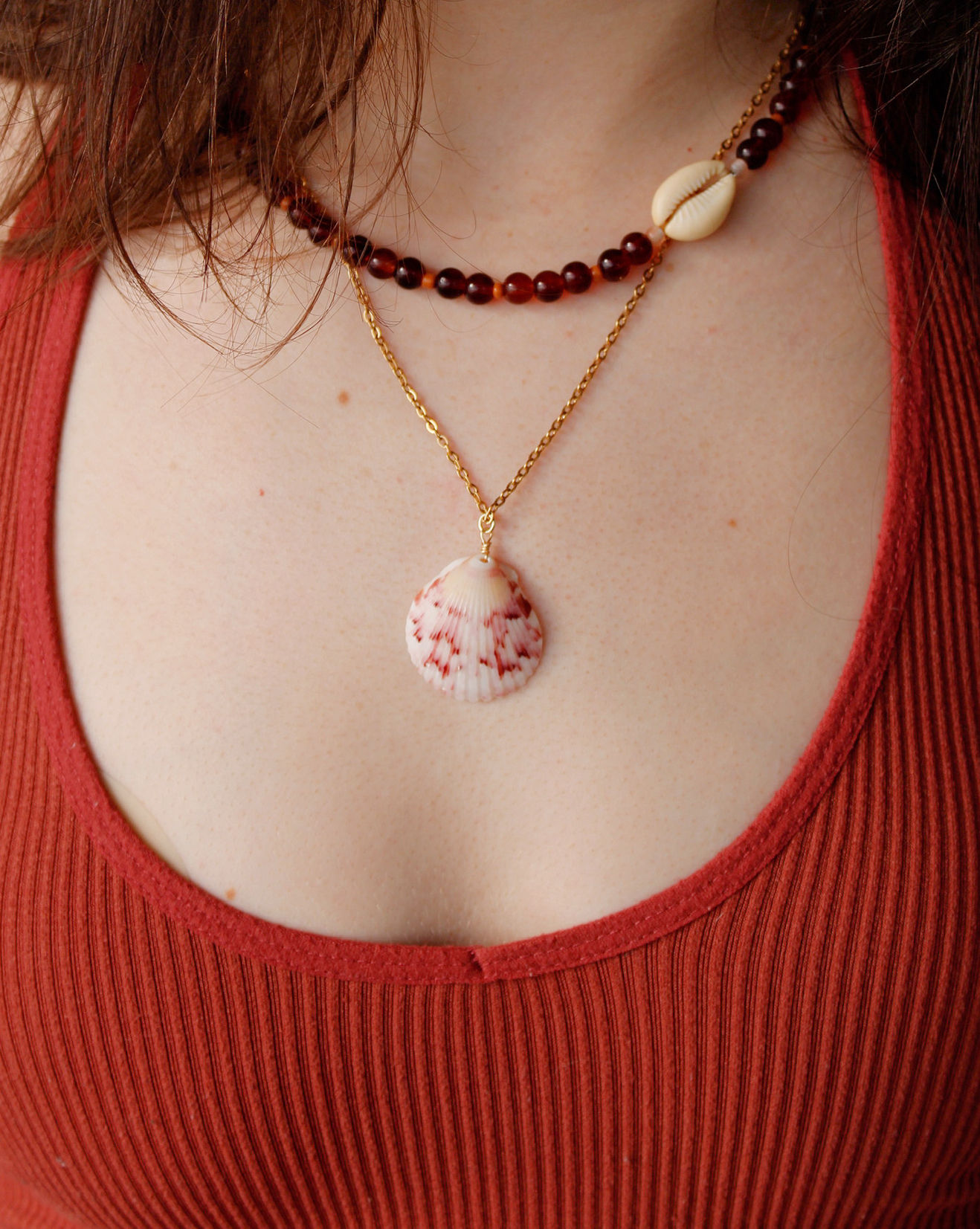 Cranberry Crème Necklace