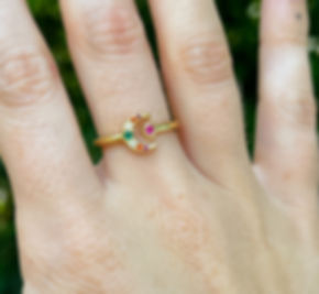 Ruby Moon Ring