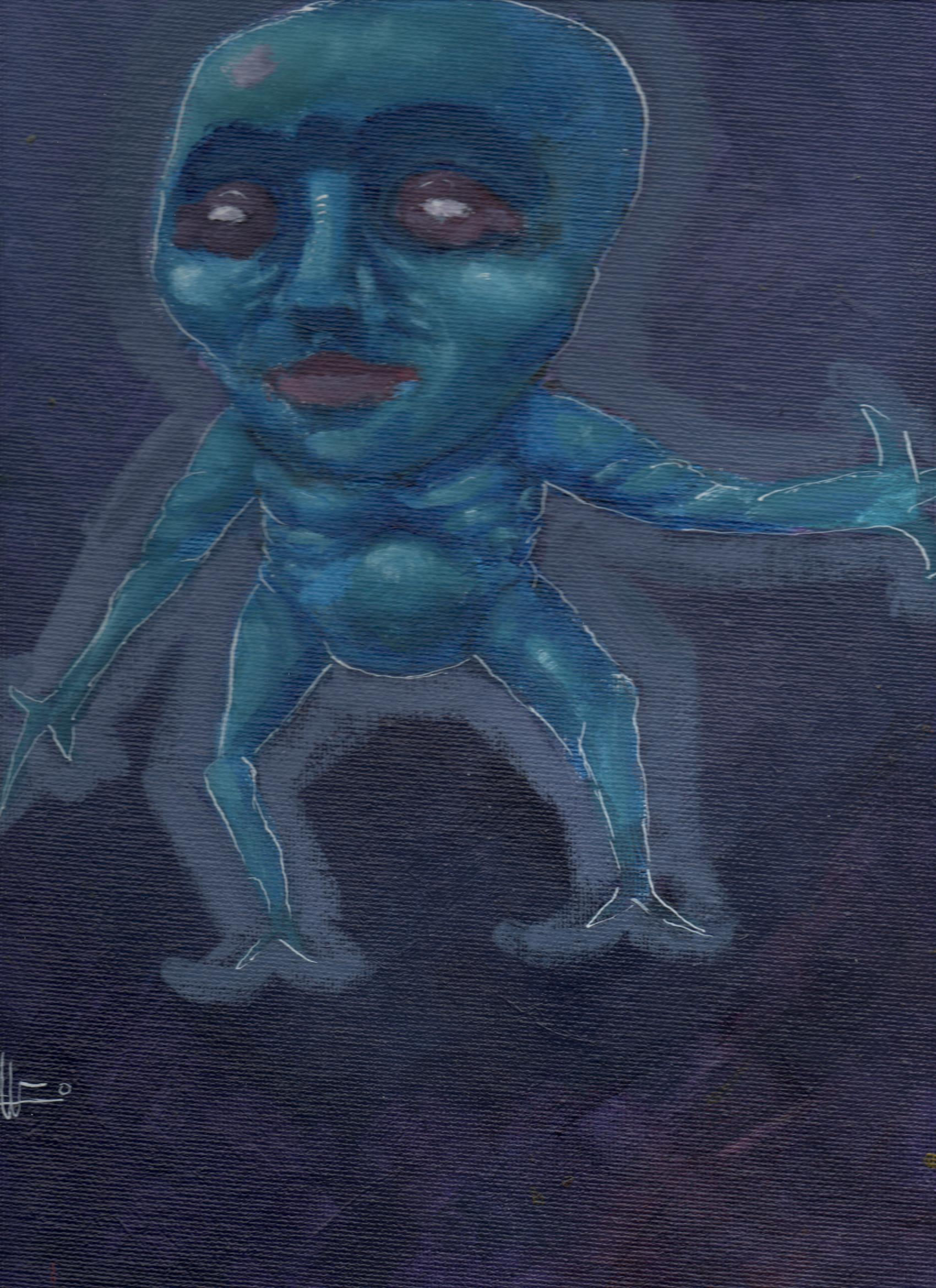 Blue man