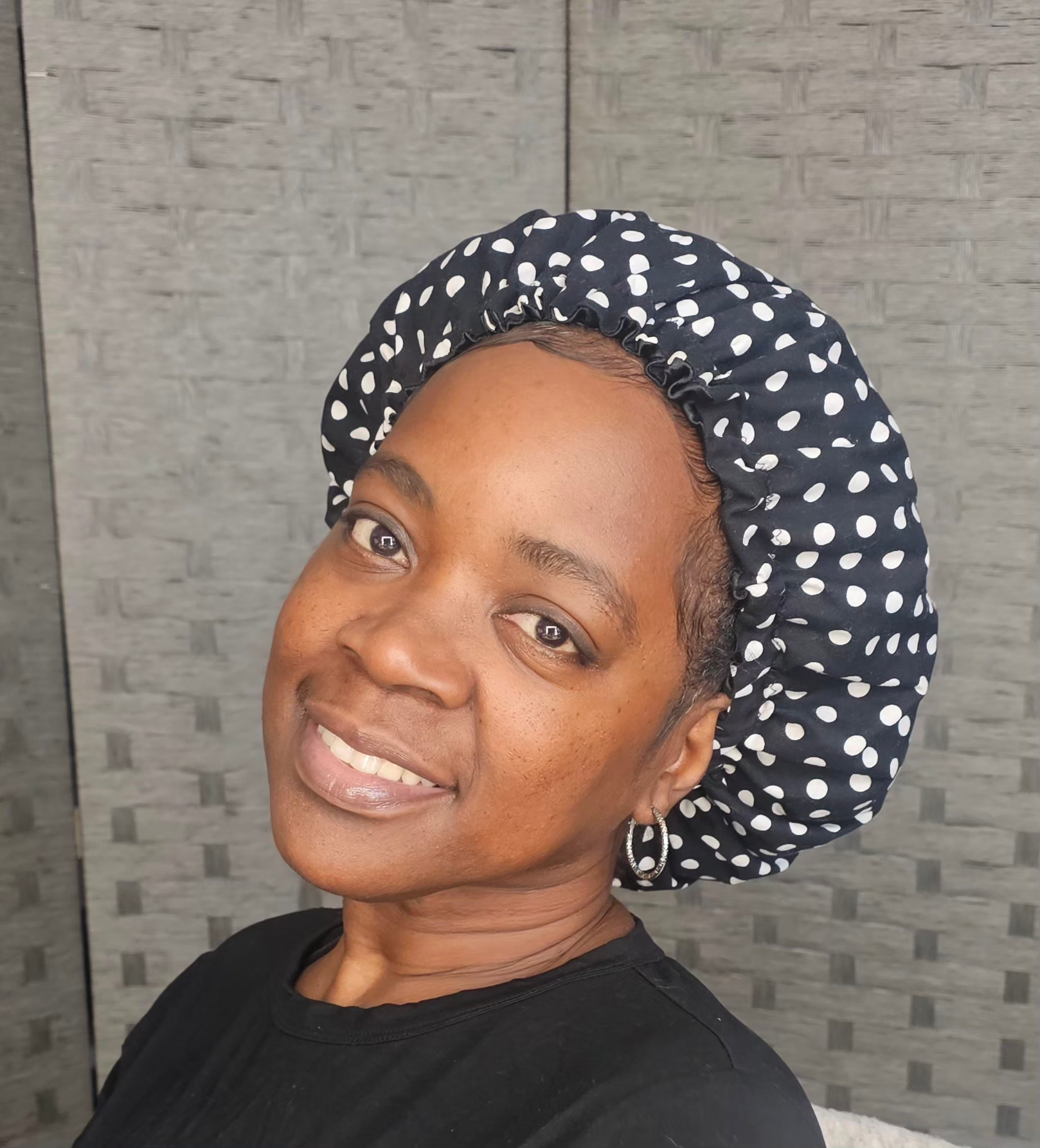 BLACK POLKA DOT                                "Regular Size"