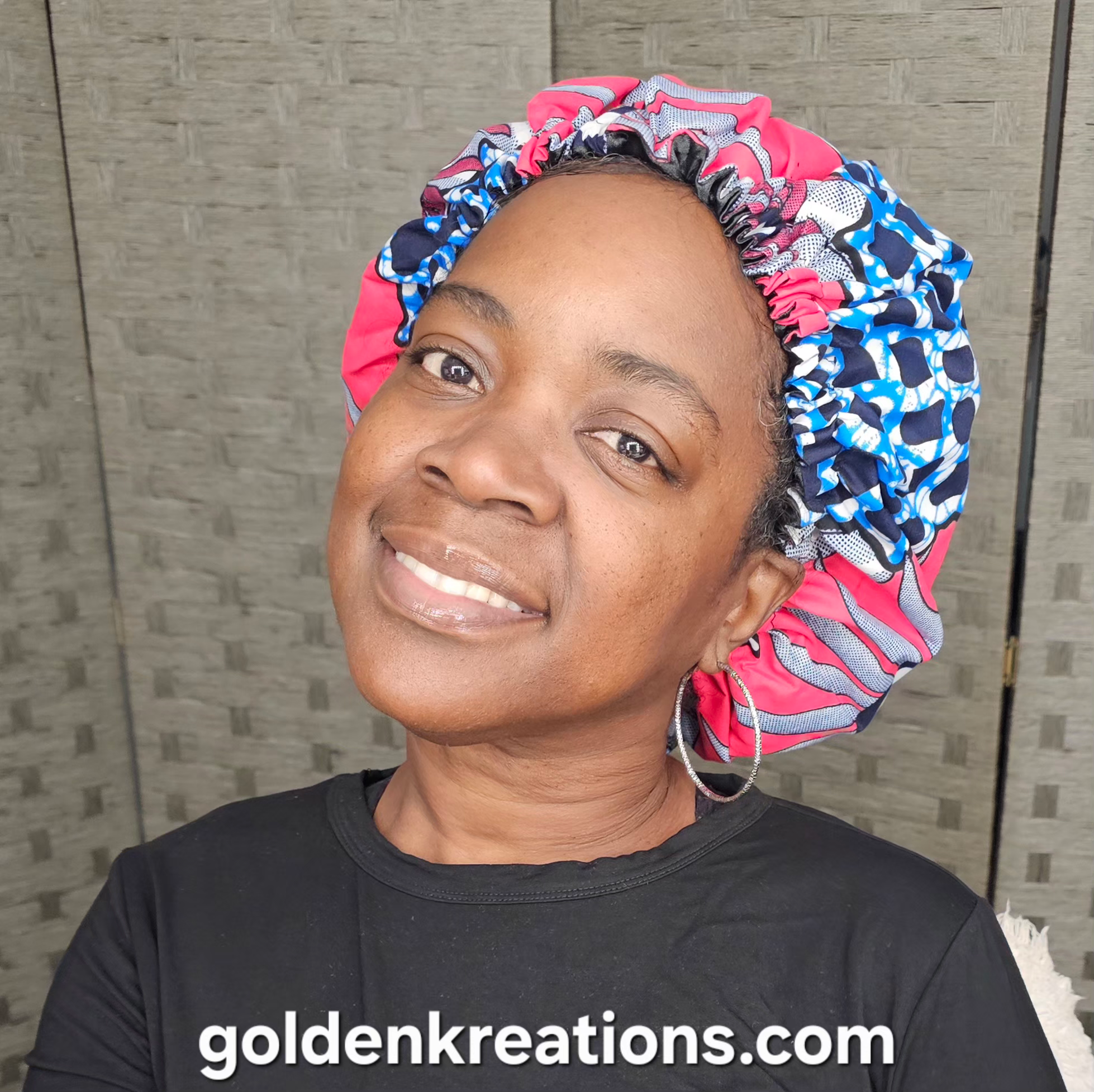 AFRICAN CORAL BONNET "Regular Size"