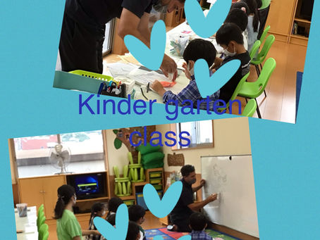 キンダークラスのレッスン風景です⭐️