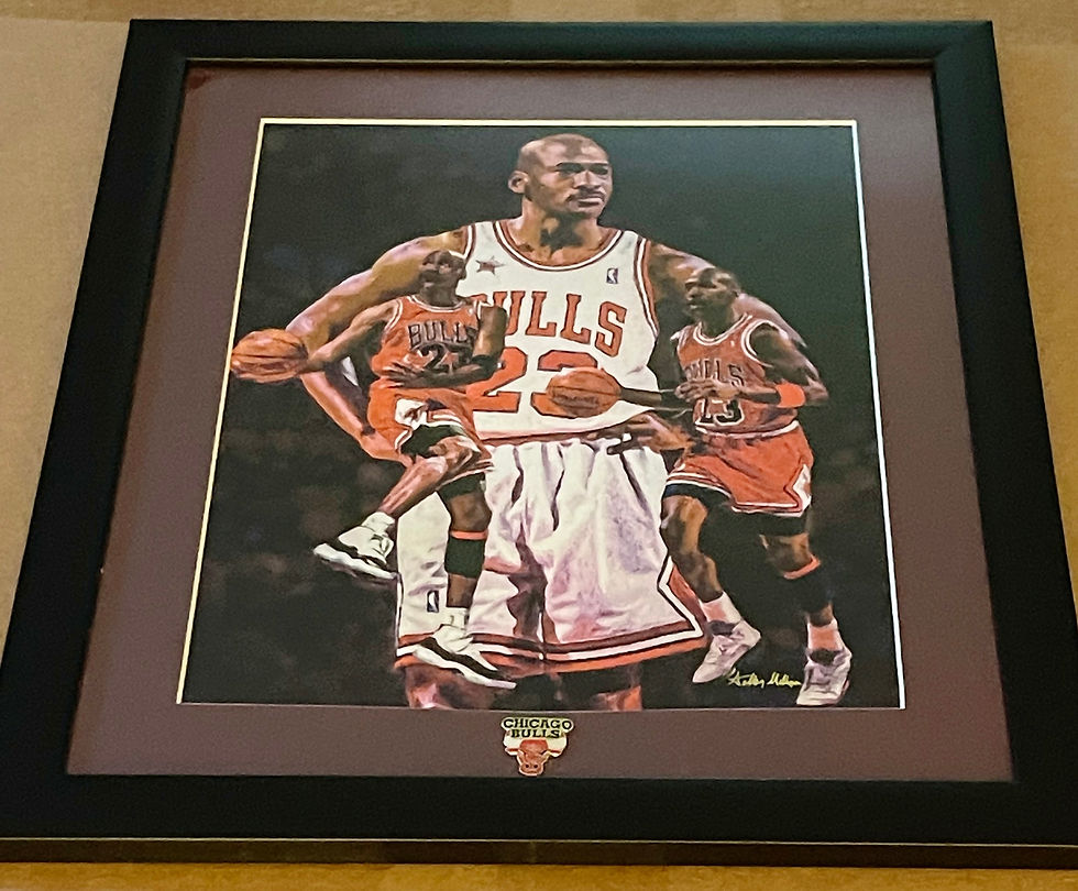 Thumbnail: MICHAEL JORDAN ARTWORK 19X16  NEW!