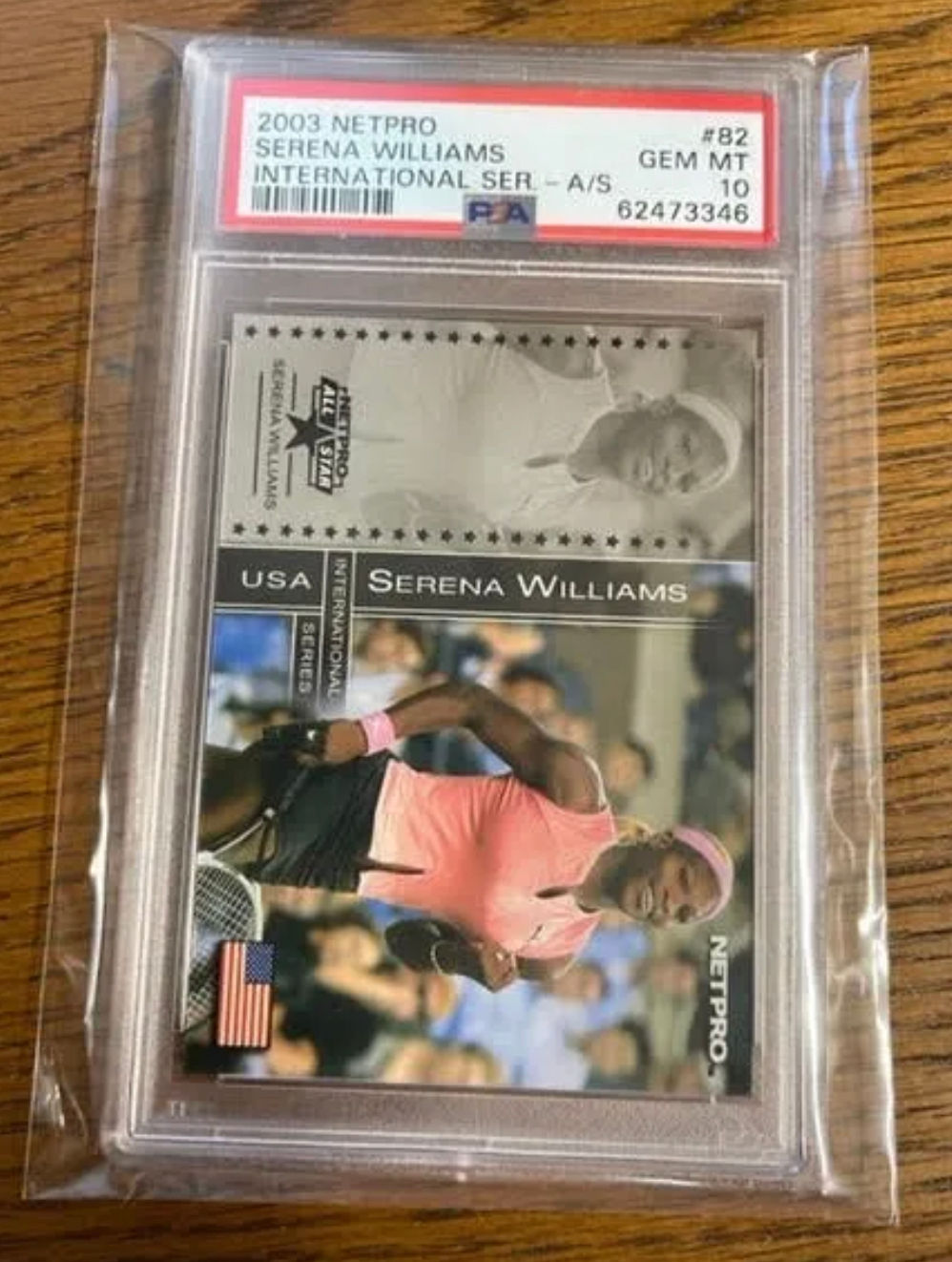 2003 NetPro International Series All-Star #82 Serena Williams Rookie PSA 10 Gem