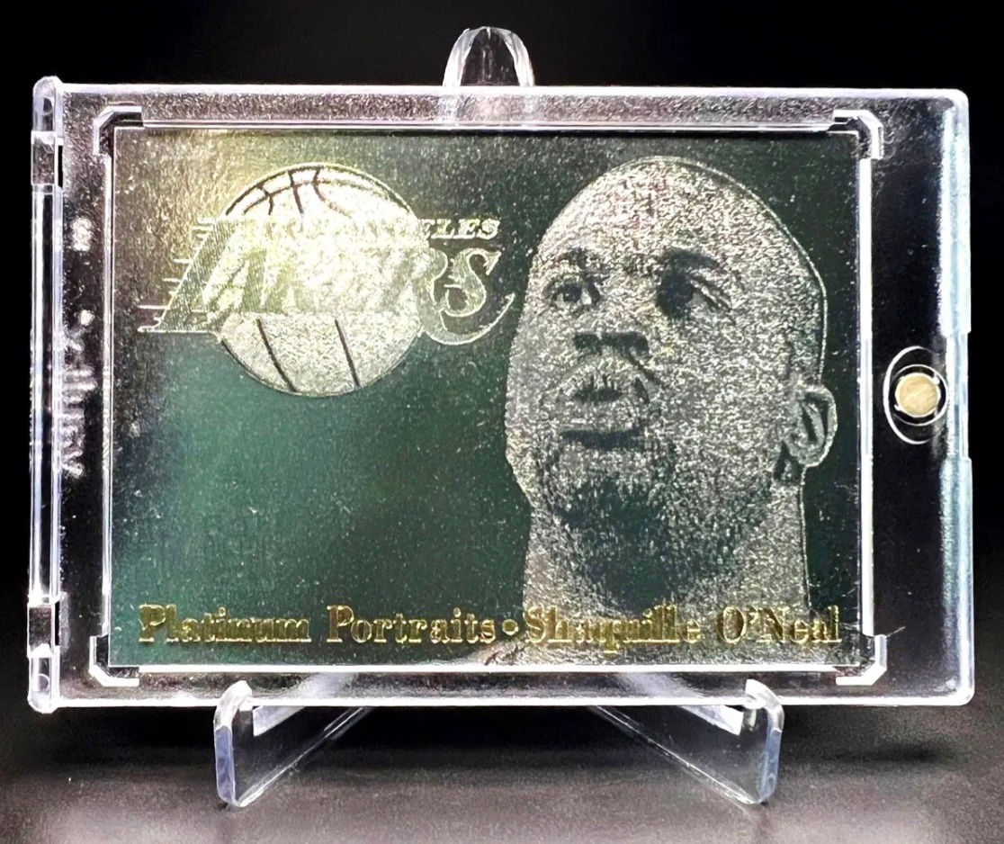 1996/97 Fleer Metal SHAQUILLE O’NEAL “Platinum Portraits” Silver Holo🔥RARE🔥