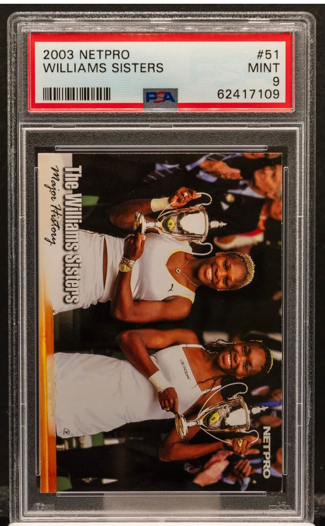 Venus Serena The Williams Sisters 2003 Netpro Rookie RC 51 PSA 9 MINT