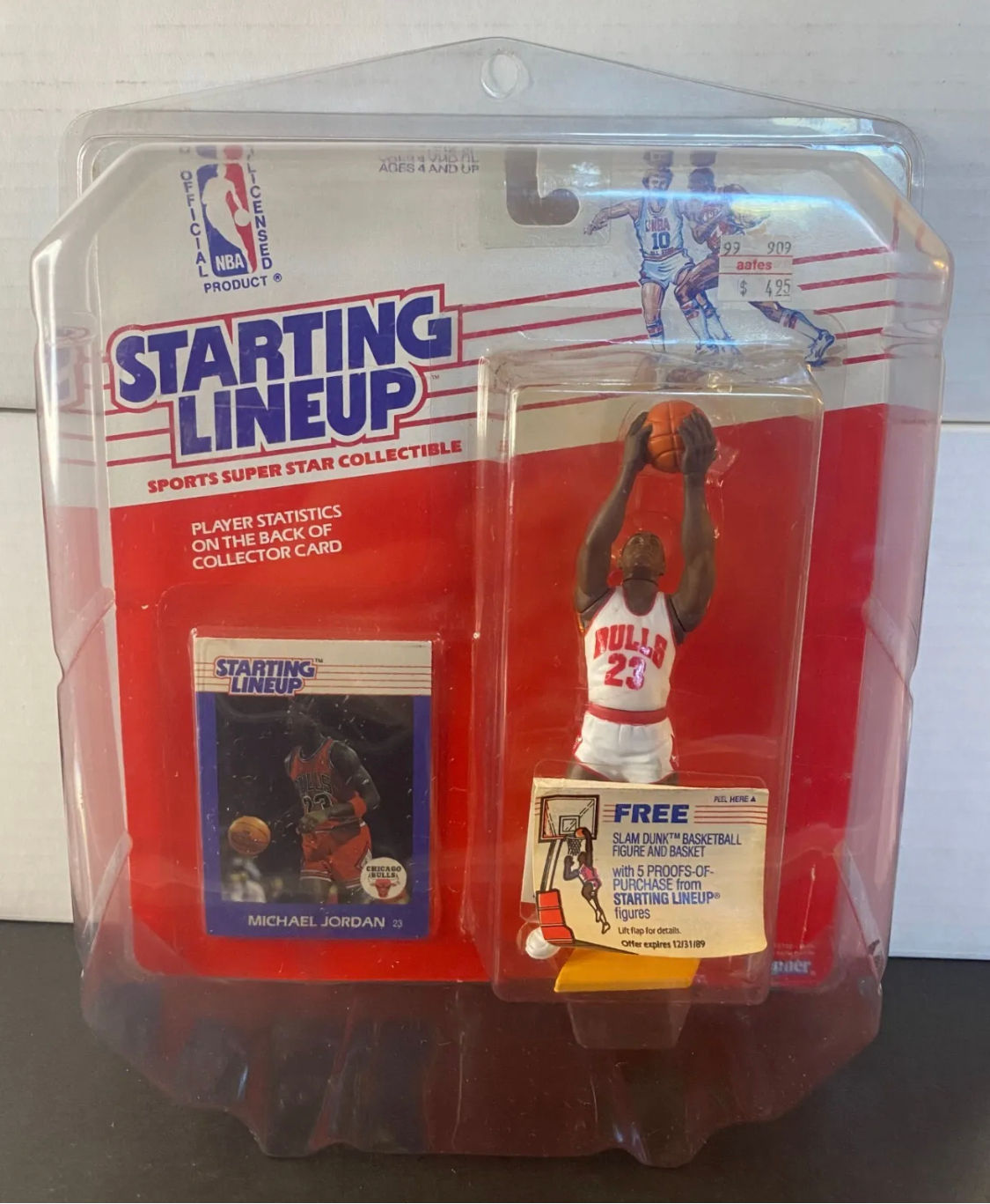 Michael Jordan 1988 Starting Lineup Toy with Acrylics & Sticker!  NEW CONDITION