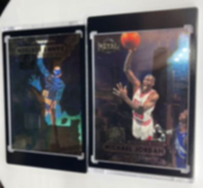 1997-98 Metal Universe MICHAEL JORDAN GHOST/OVERPRINTED CARD w/DANNY FORSTON 1/1