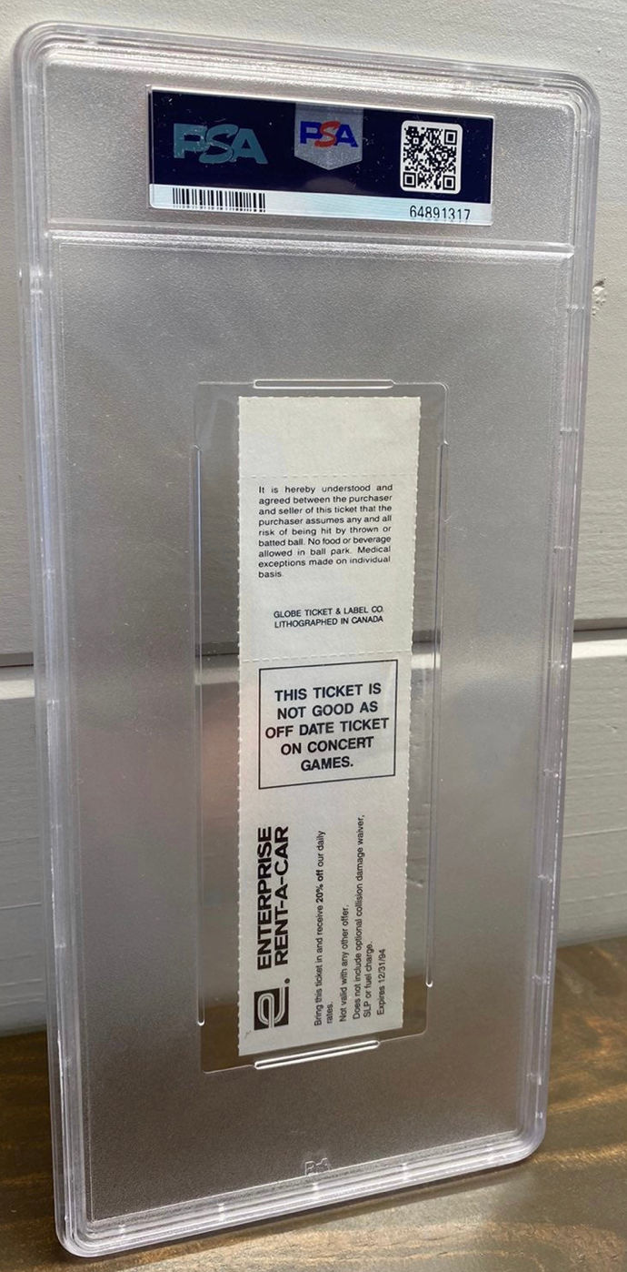 Thumbnail: PSA 10 Michael Jordan Rookie Full Ticket Stub Baseball Birmingham Barons- 1 of 1
