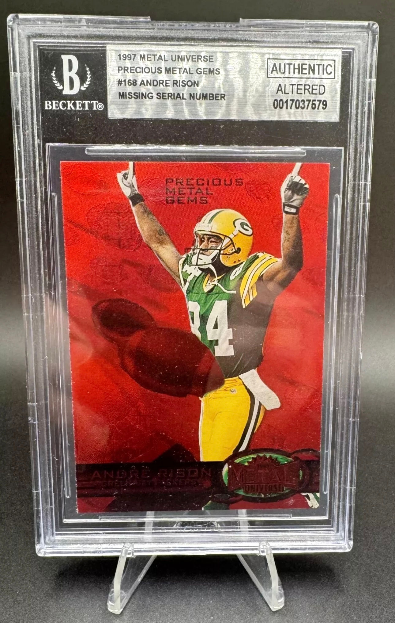 1997 Metal Universe Precious Metal Gems - Andre Rison