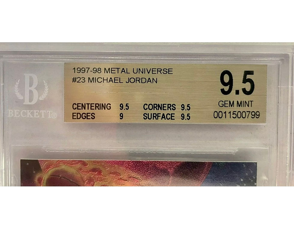 Thumbnail: 1997-98 Metal Universe Michael Jordan #23 Graded by Beckett BGS 9.5