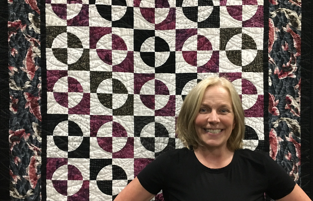 Quilt hanging in national juried show.