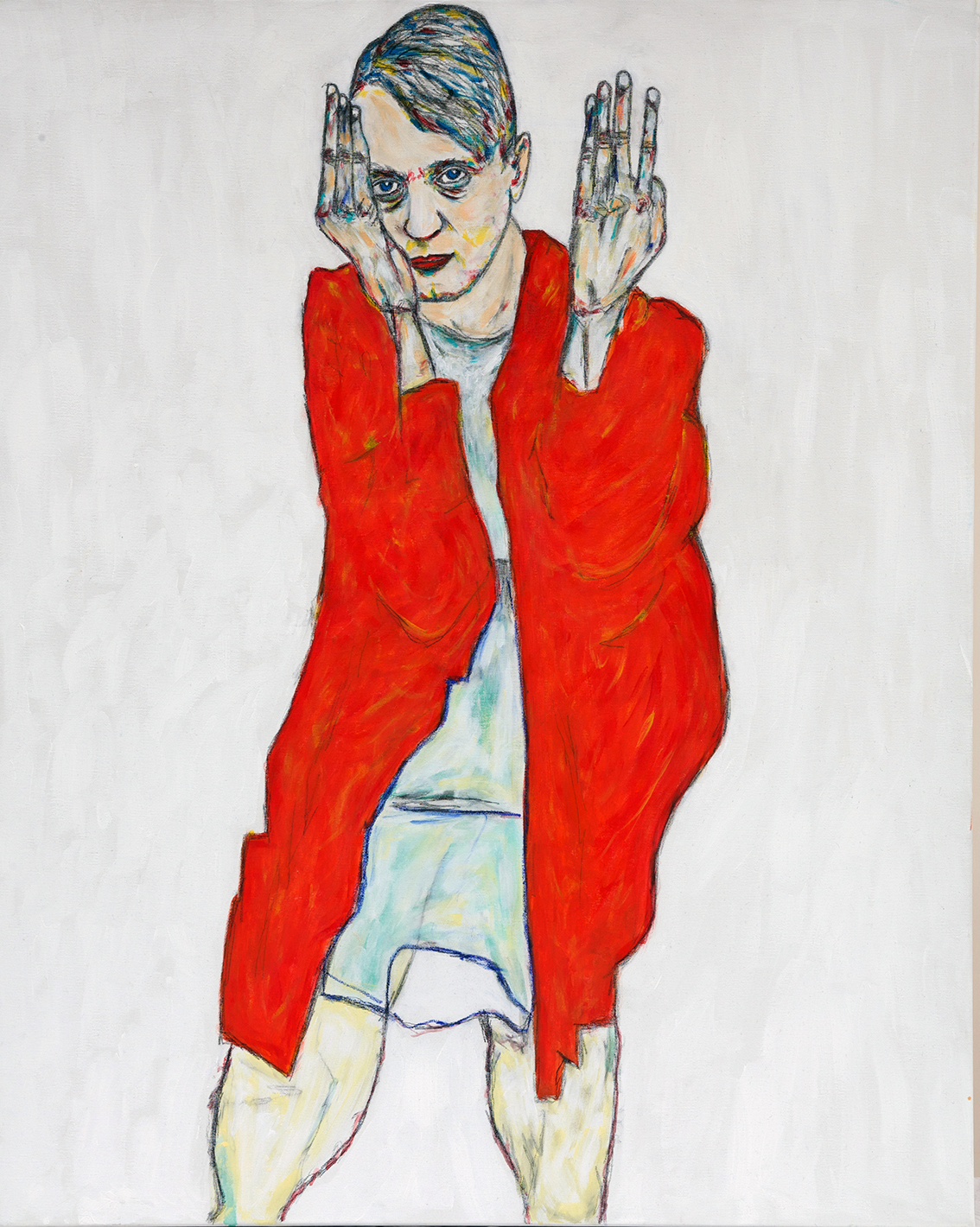 Ady Endre Schiele műtermében, giclée 2024. 125x100 cm