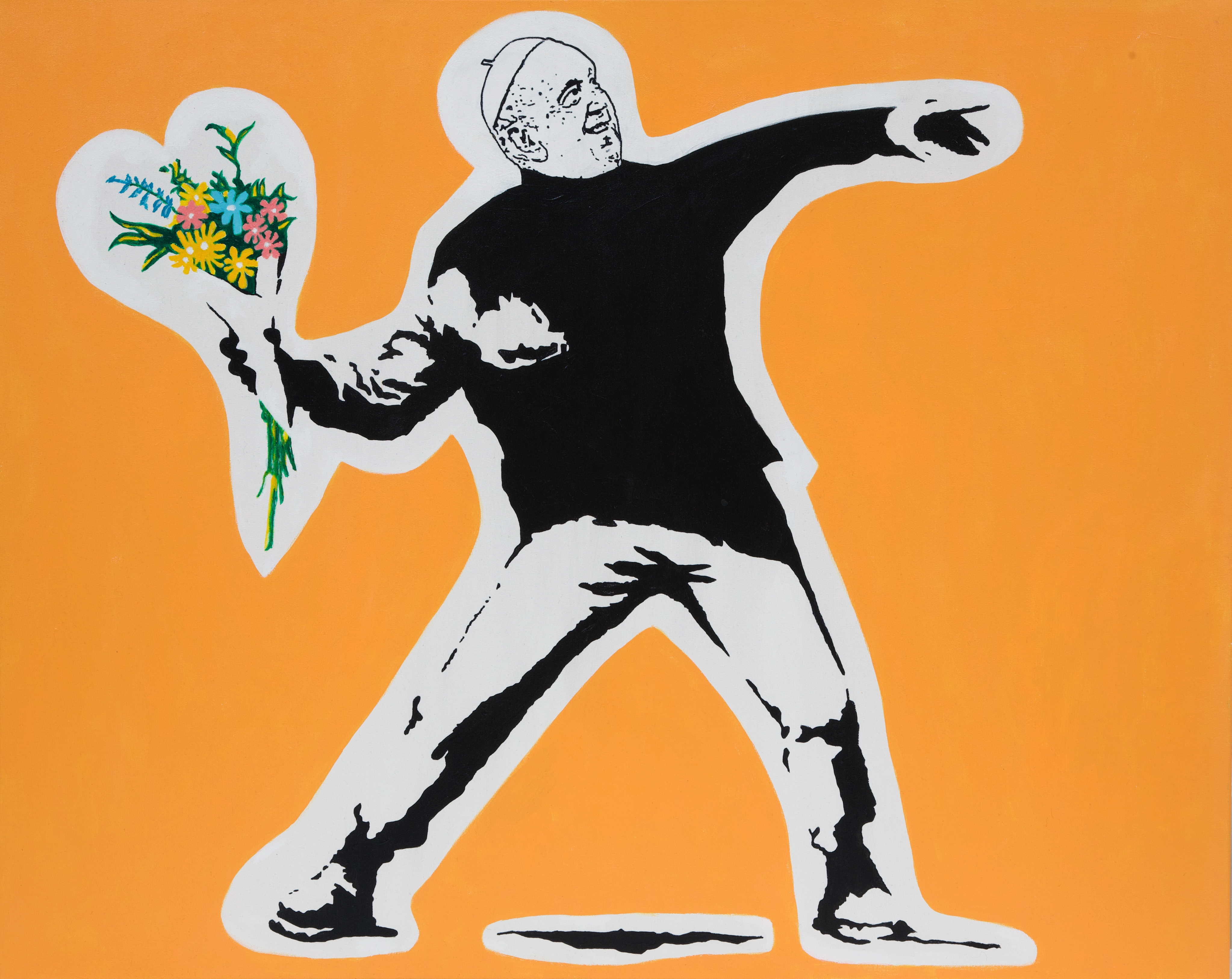 drMáriás: Ferenc pápa a vallási fanatizmus ellen tüntet Banksy műtermében