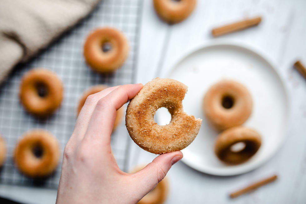Vegan Baked Cinnamon Doughnuts