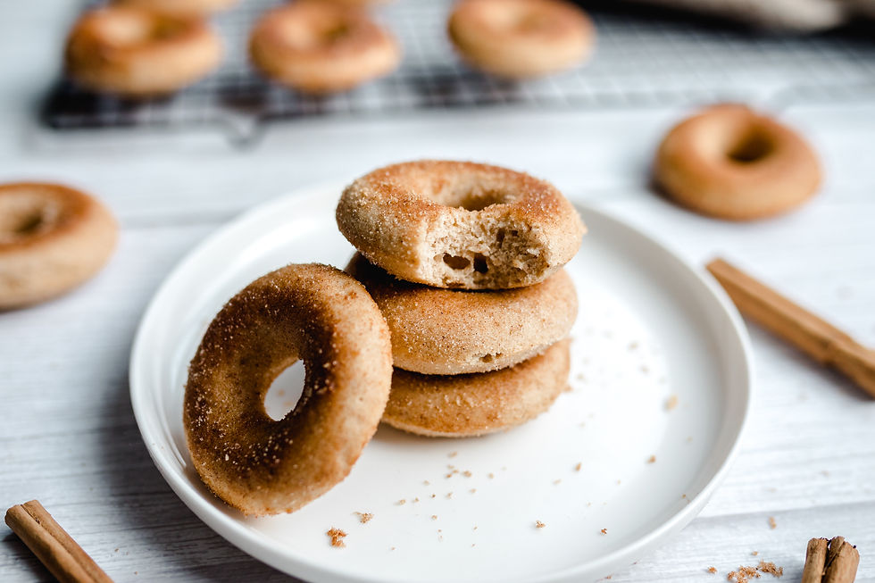 Vegan Baked Cinnamon Doughnuts