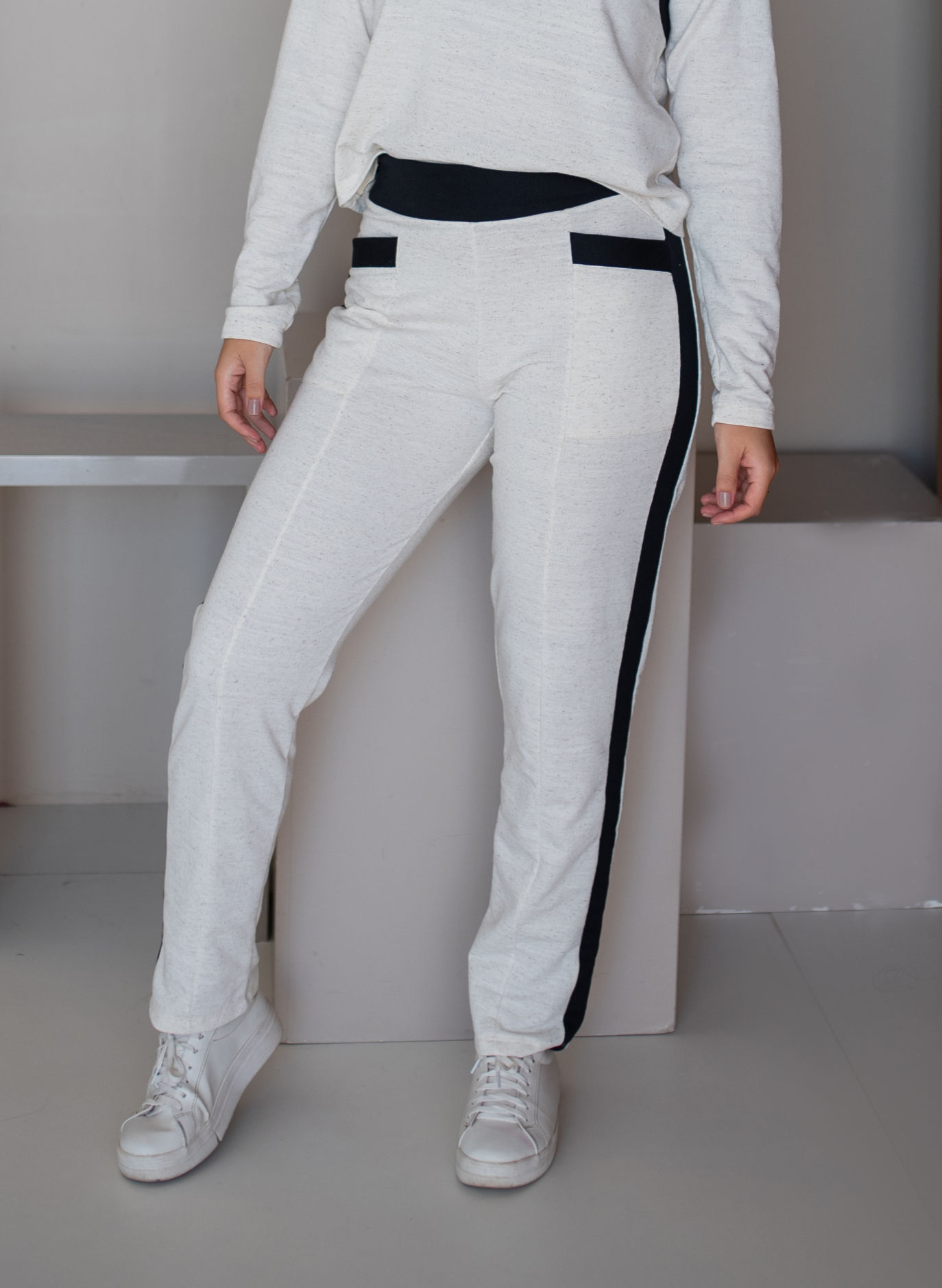 Calça Moletom Bicolor