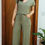Miniatura: Calça Wide Leg Mesclada