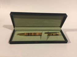 Strip Burnt Maple and Ash Pens