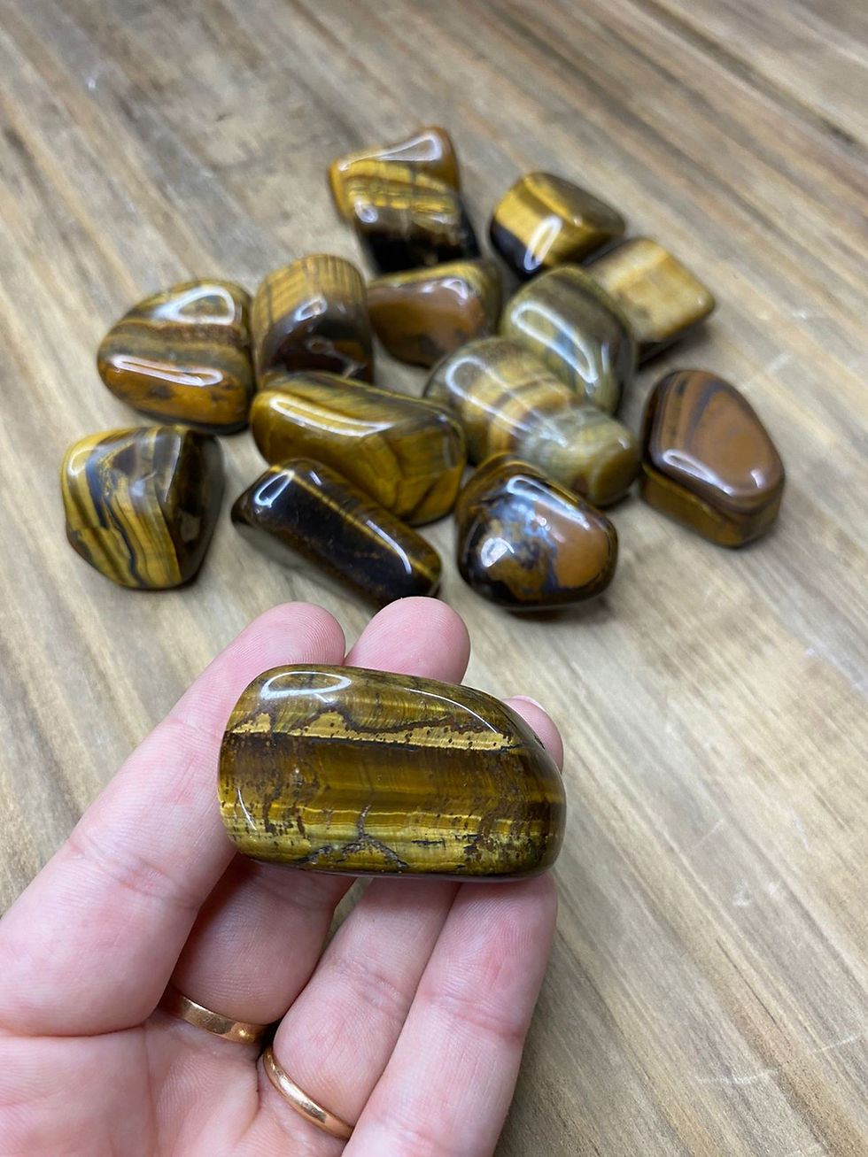 Miniatura: Pedra Olho de Tigre rolada