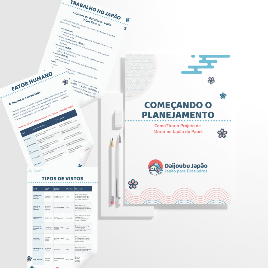 Manual do Planejamento de Mudança para o Japão