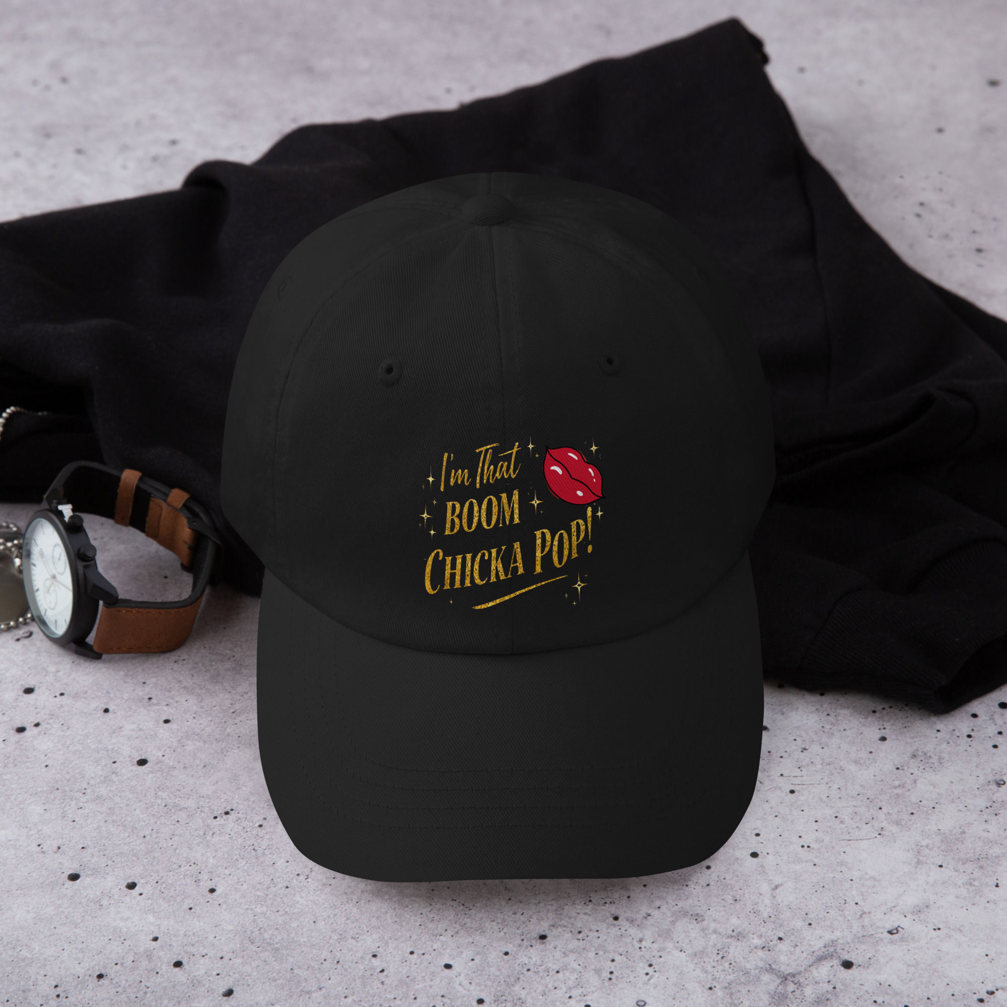 I'm That Boom Chica Pop Message_ Dad hat