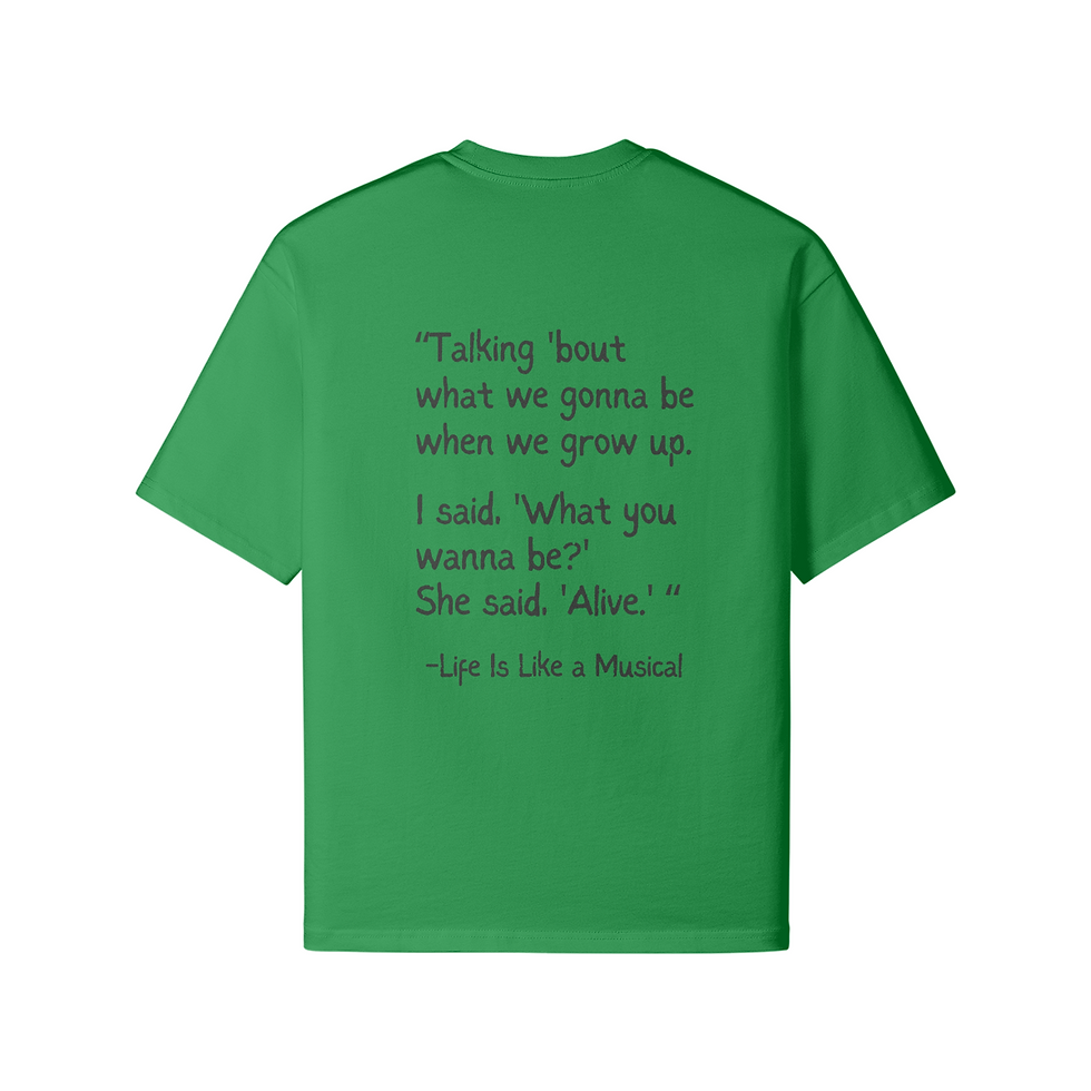 Thumbnail: Andre300_LifeisAMusical_Unisex Boxy Tee