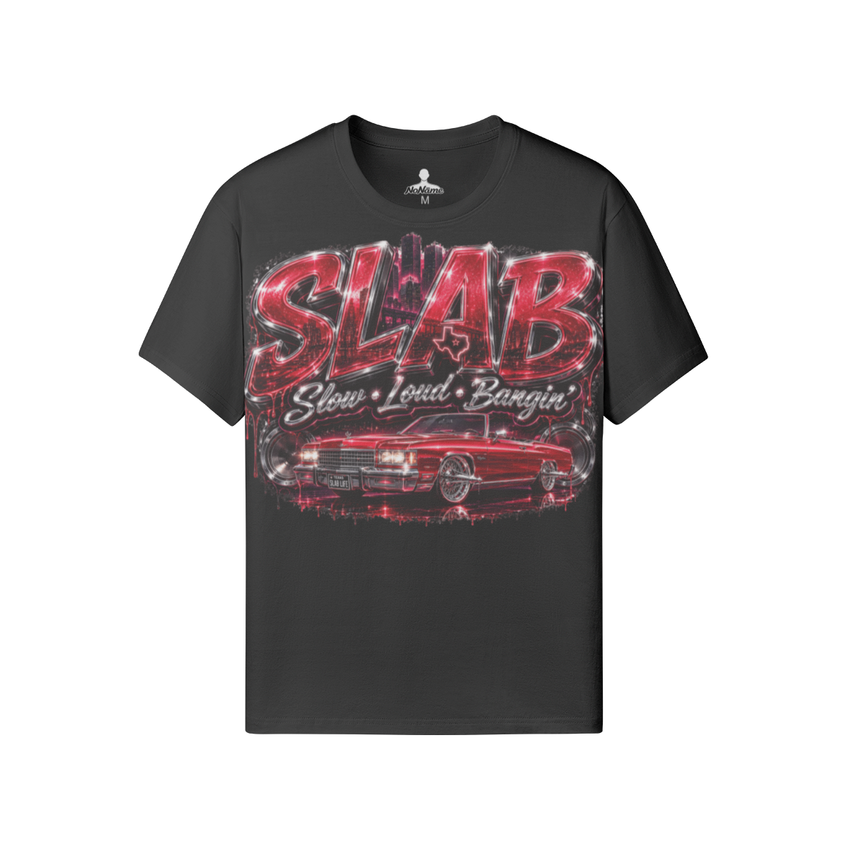 SlowLoudBangin(SLAB) Red_Unisex Classic Fit Tee