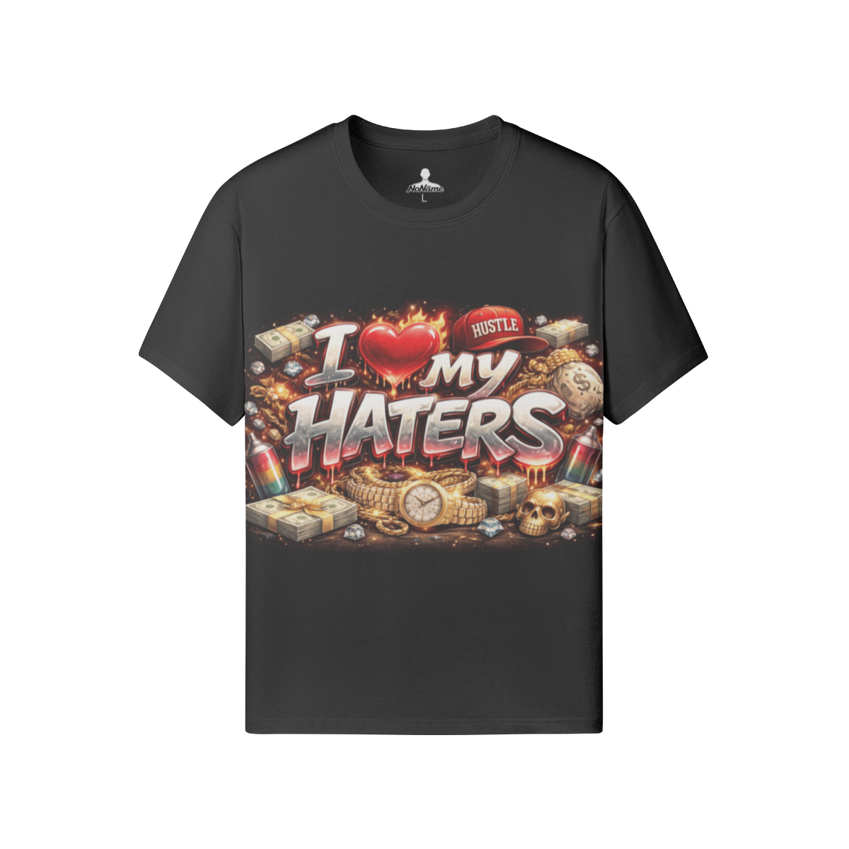 I Love My Haters_Blk/Red Unisex Tee