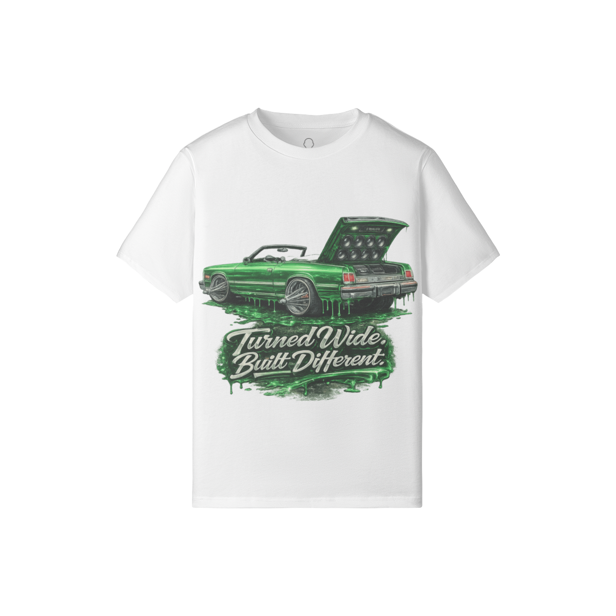 TurnedWideBuiltDifferent_Womens Slim Fit Tee