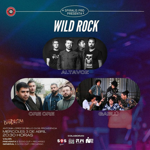 Altavoz + Cre cre + Gablú: Show formato banda en dÃa de otoño
