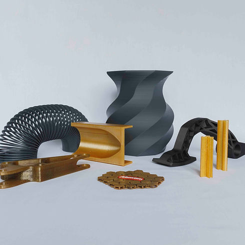 A collection of 3D printed items