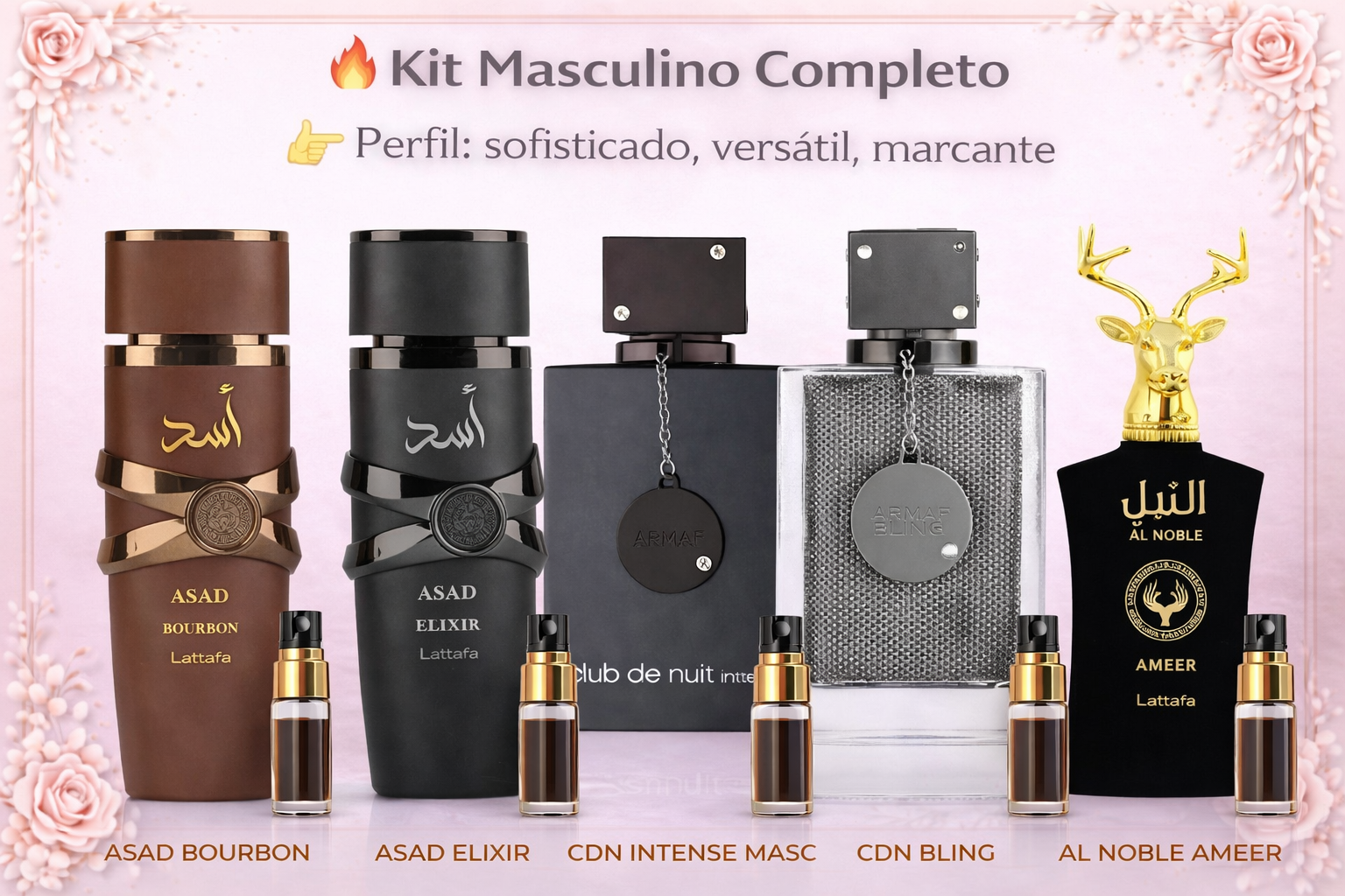 5 Decantes 🔥 Kit Masculino Completo