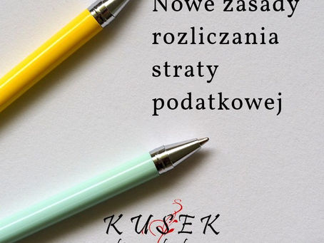 Nowe zasady rozliczania straty podatkowej