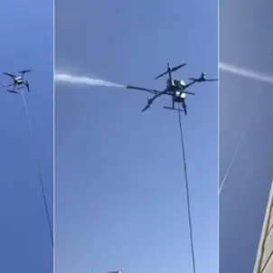 drone com capacidade para limpar prédio de 30 andares