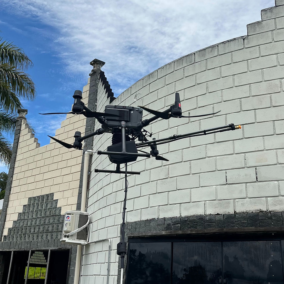 Limpeza com Drones DJI