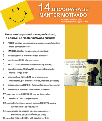 COMO MANTER A MOTIVAÇÃO