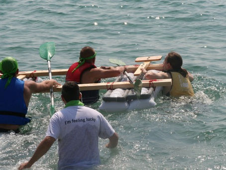Raft Building in Barcelona