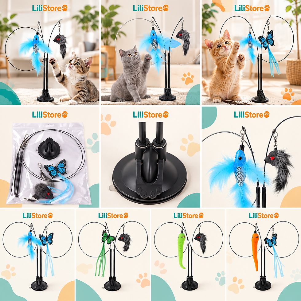 Miniatura: Brinquedo Interativo para Gato com Ventosa